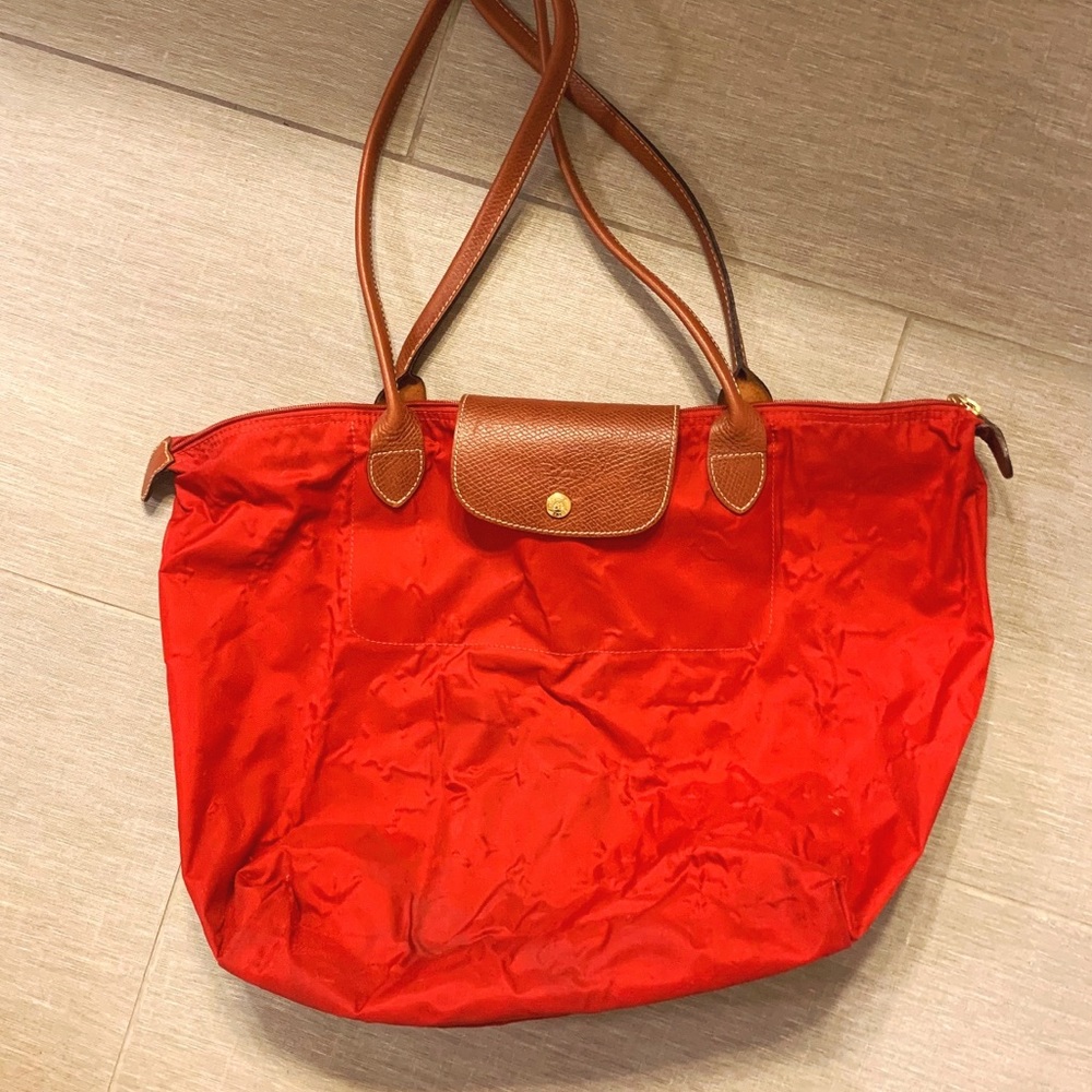 Large red Longchamp, great condition
